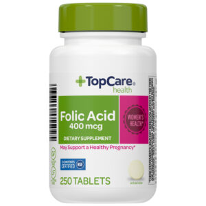 TopCare Health 400 mcg Folic Acid 250 Tablets