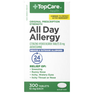 TopCare Health 10 mg Original Prescription Strength All Day Allergy 300 Tablets