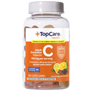 TopCare Health Adult 750 mg Natural Orange/Lemon & Berry Flavors Vitamin C 42 Gummies