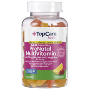 TopCare Health Raspberry Lemonade Flavor PreNatal Multivitamin 90 Adult Gummies