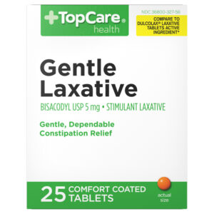 TopCare Health 5 mg Gentle Laxative 25 Tablets