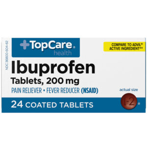 TopCare Health 200 mg Ibuprofen 24 Coated Tablets