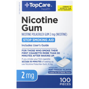 TopCare Health 2 mg Mint Freeze Flavor Nicotine Gum 100 ea