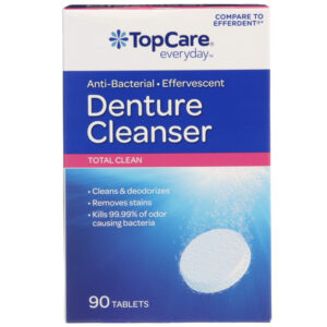Anti-Bacterial Effervescent Total Clean Denture Cleanser Tablets