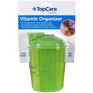 TopCare Health Vitamin Organizer with Labels 1 ea