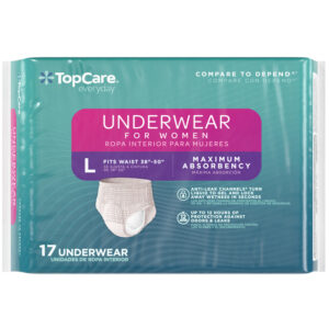 TopCare Everyday Maximum Absorbency Underwear for Women L 17 ea