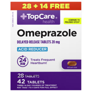 TopCare Health 20 mg Omeprazole 42 Tablets