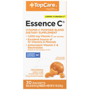 TopCare Health 1 000 mg Essence C Tangerine Fizzy Drink Powder 30 Packets