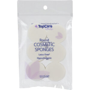 TopCare Beauty Round Cosmetic Sponges 12 ea