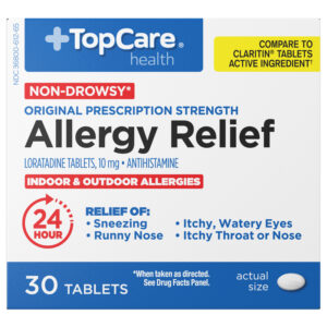 TopCare Health Non-Drowsy 10 mg Original Prescription Strength Allergy Relief 30 Tablets