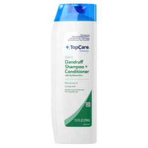 TopCare Beauty 2-in-1 Dandruff Shampoo + Conditioner with Pyrithione Zinc 12.5 fl oz