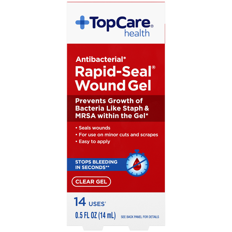 TopCare Health Clear Antibacterial Rapid-Seal Wound Gel 0.5 fl oz