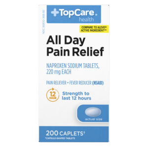 TopCare Health Caplets 220 mg All Day Pain Relief 200 ea