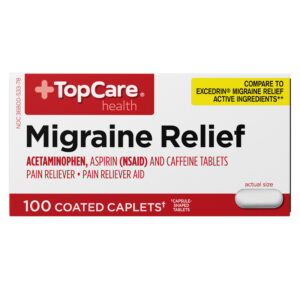 TopCare Health Migraine Relief 100 Coated Caplets