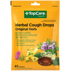 TopCare Health Original Herb Herbal Cough Drops 45 Drops