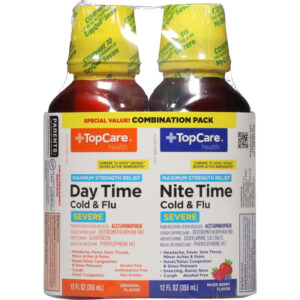 TopCare Health Severe Maximum Strength Relief Cold & Flu Combination Pack 2 ea