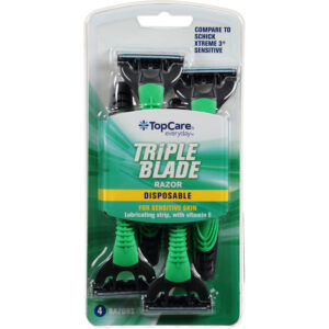 Topcare Everyday Disposable Triple Blade Razor 4 ea