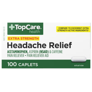 TopCare Health Extra Strength Headache Relief 100 Caplets