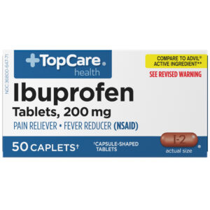 TopCare Health 200 mg Ibuprofen 50 Caplets