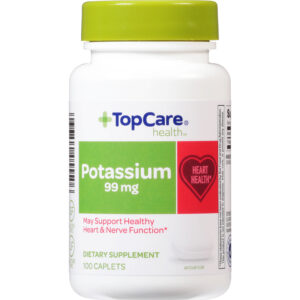 TopCare Health 99 mg Potassium 100 Caplets