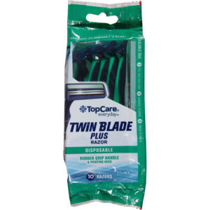 TopCare Everyday Twin Blade Plus Disposable Razors 10 ea
