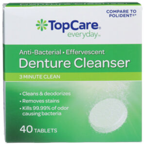 Anti-Bacterial Effervescent 3 Minute Clean Denture Cleanser Tablets