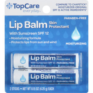 TopCare Everyday Skin Protectant Lip Balm with Sunscreen SPF 12 2 - 0.15 oz Sticks