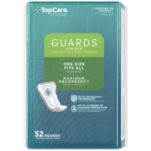 TopCare Everyday Maximum Absorbency One Size Guards for Men 52 ea
