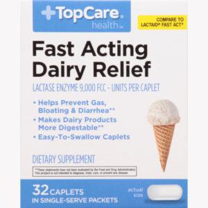 TopCare Health Fast Acting Dairy Relief 32 Caplets