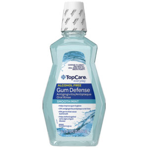 TopCare Everyday Antigingivitis/Antiplaque Gum Defense Alcohol Free Smooth Mint Oral Rinse 33.8 fl oz