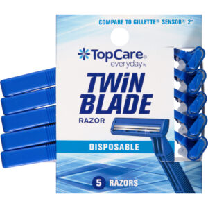 TopCare Everyday Twin Blade Disposable Razors 5 ea