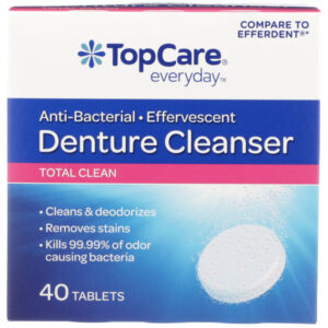 Anti-Bacterial Effervescent Total Clean Denture Cleanser Tablets