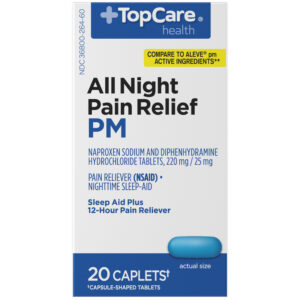 TopCare Health PM All Night Pain Relief 20 Caplets