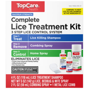 TopCare Health Maximum Strength Complete Lice Treatment Kit 1 ea