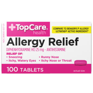 TopCare Health 25 mg Allergy Relief 100 Tablets