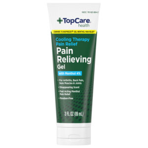 TopCare Health Pain Relieving Gel with Menthol 4% 3 fl oz