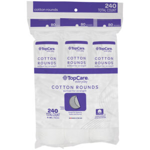 TopCare Everyday Cotton Rounds 3 - 80 Round Packs