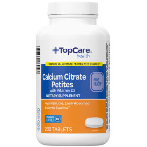 TopCare Health Calcium Citrate Petites with Vitamin D3 200 Tablets