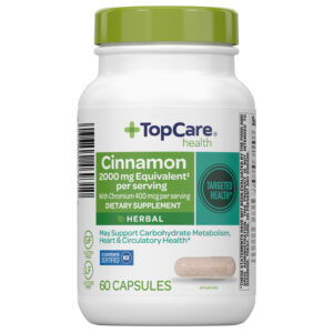 TopCare Health Herbal 2000 mg Cinnamon 60 Capsules