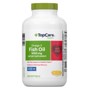 TopCare Health Omega-3 1000 mg Fish Oil 200 Softgels
