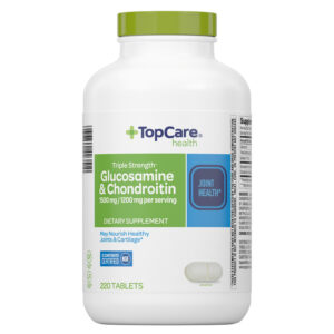 TopCare Health Triple Strength Glucosamine & Chondroitin 220 Tablets