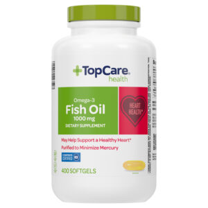 TopCare Health Omega-3 1000 mg Fish Oil 400 Softgels