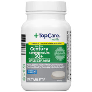 TopCare Health Iron-Free Century Complete Adults 50+ Multi Vitamin/Multi Mineral 125 Tablets