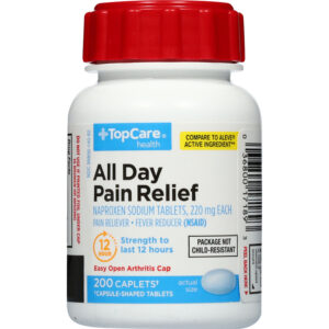 TopCare Health All Day 220 mg Pain Relief 200 Caplets