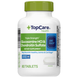 TopCare Health Triple Strength Glucosamine Hcl & Chondroitin Sulfate 80 Tablets