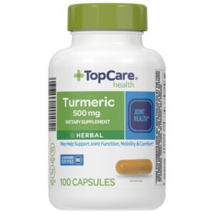 TopCare Health Herbal 500 mg Turmeric 100 Capsules