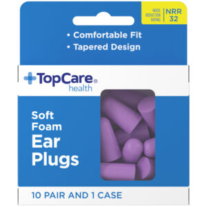 TopCare Health Soft Foam Ear Plugs 1 Set