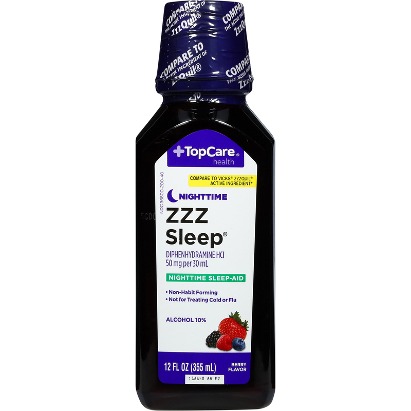 G Night エルセーヌ　ドリンク TopCare Health Nighttime Berry Flavor 50 mg per 30 ml ZZZ Sleep 12