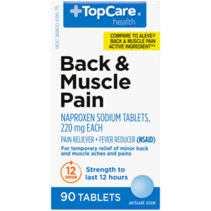 TopCare Health 220 mg Back & Muscle Pain 90 Tablets