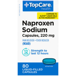TopCare Health 220 mg Naproxen Sodium 80 Liquid-Filled Capsules